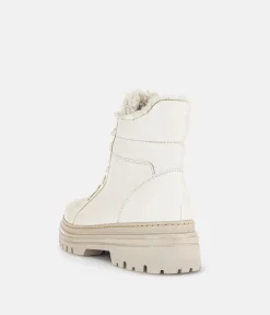Gabor Comfort Cream Lace Up Boots