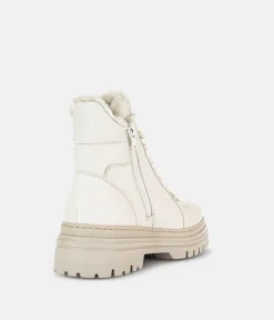 Gabor Comfort Cream Lace Up Boots