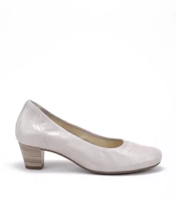 Gabor Dressy Metallic Beige Wide Fit Heels