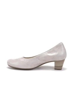 Gabor Dressy Metallic Beige Wide Fit Heels