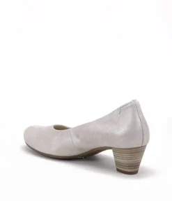 Gabor Dressy Metallic Beige Wide Fit Heels