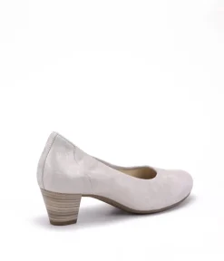 Gabor Dressy Metallic Beige Wide Fit Heels