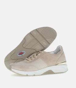 Gabor Fab Beige Rolling Soft Trainers
