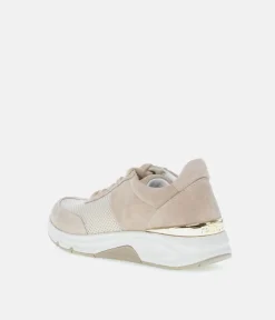 Gabor Fab Beige Rolling Soft Trainers