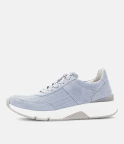 Gabor Fab Light Blue Rolling Soft Trainers