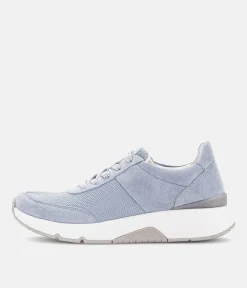 Gabor Fab Light Blue Rolling Soft Trainers