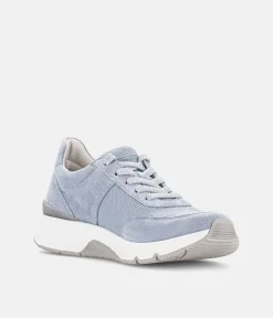Gabor Fab Light Blue Rolling Soft Trainers