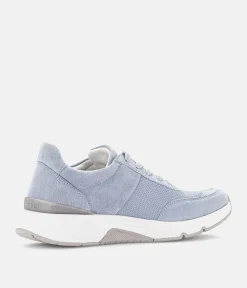 Gabor Fab Light Blue Rolling Soft Trainers