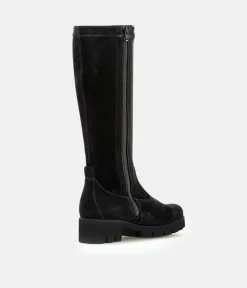 Gabor Fabulous Long Suede Black Boots