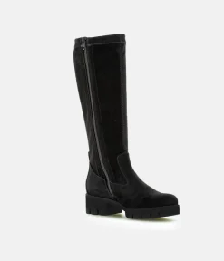 Gabor Fabulous Long Suede Black Boots