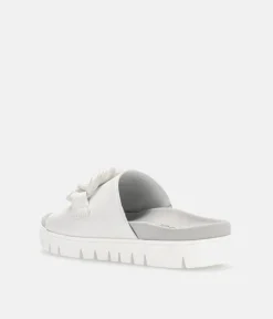 Gabor Fabulous White Leather Mules