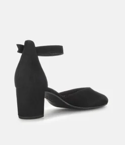 Gabor Fashionable Black Ankle Strap Heels