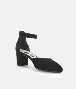 Gabor Fashionable Black Ankle Strap Heels
