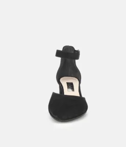 Gabor Fashionable Black Ankle Strap Heels