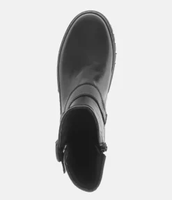 Gabor Fashionable Black Buckle Ankle Boots