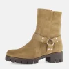 Gabor Fashionable Mocca Biker Style Ankle Boots