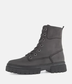 Gabor Fashionable Pepper Grey Nubuck Ankle Boots