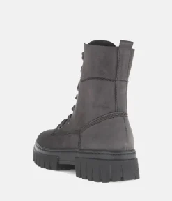 Gabor Fashionable Pepper Grey Nubuck Ankle Boots