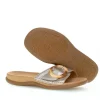 Gabor Fashionable Silver Metallic Buckle Sandals