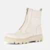 Gabor Funky Cream Front Zip Ankle Boots