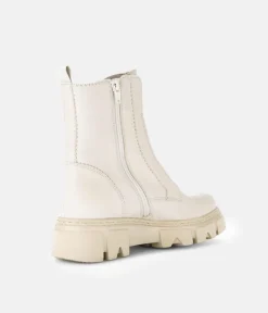 Gabor Funky Cream Front Zip Ankle Boots