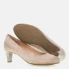 Gabor Glam Rose Gold Glitter Heels