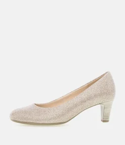 Gabor Glam Rose Gold Glitter Heels