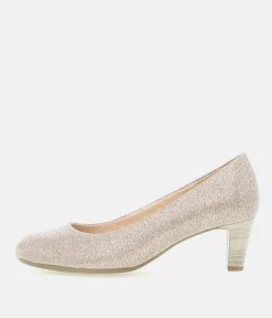 Gabor Glam Rose Gold Glitter Heels