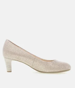 Gabor Glam Rose Gold Glitter Heels