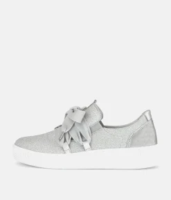 Gabor Glam Silver Slip On Trainers