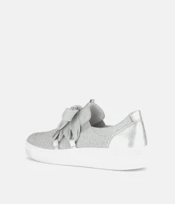 Gabor Glam Silver Slip On Trainers