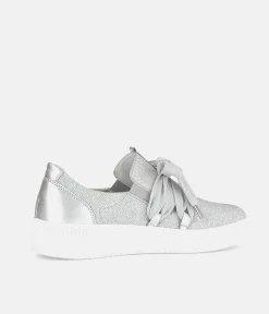 Gabor Glam Silver Slip On Trainers