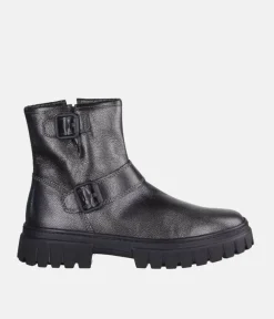 Gabor Gorgeous Metallic Buckle Ankle Boots