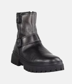 Gabor Gorgeous Metallic Buckle Ankle Boots