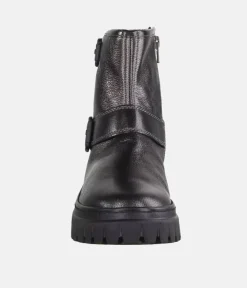 Gabor Gorgeous Metallic Buckle Ankle Boots