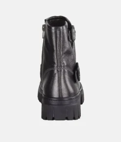 Gabor Gorgeous Metallic Buckle Ankle Boots