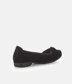 Gabor Plush Black Knot Slip On Shoe