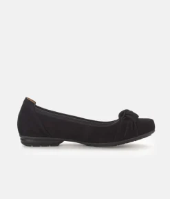 Gabor Plush Black Knot Slip On Shoe