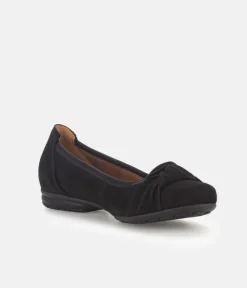 Gabor Plush Black Knot Slip On Shoe