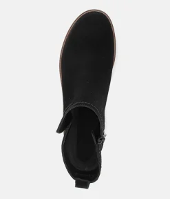 Gabor Plush Black Suede Ankle Boots