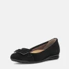 Gabor Plush Black Suede Flats