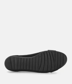 Gabor Plush Black Suede Flats