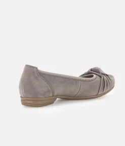 Gabor Plush Grey Knot Slip On Shoe