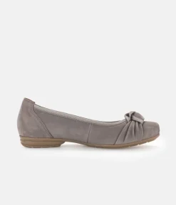 Gabor Plush Grey Knot Slip On Shoe