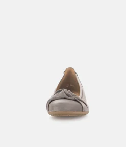 Gabor Plush Grey Knot Slip On Shoe