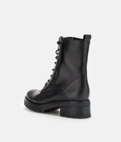 Gabor Premium Black Leather Ankle Boots