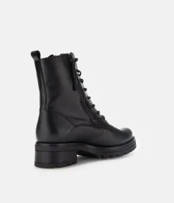 Gabor Premium Black Leather Ankle Boots