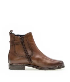 Gabor Premium Brown Leather Ankle Boots