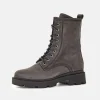 Gabor Premium Grey Nubuck Lace Up Ankle Boots