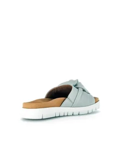 Gabor Pretty Green Leather Mules